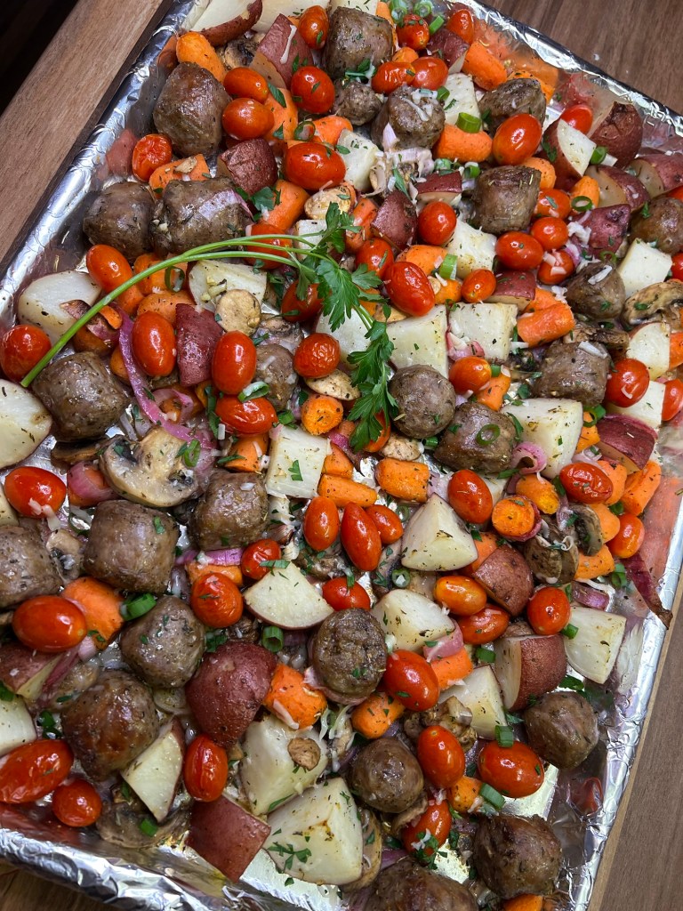 Sausage and Potato Sheet Pan
