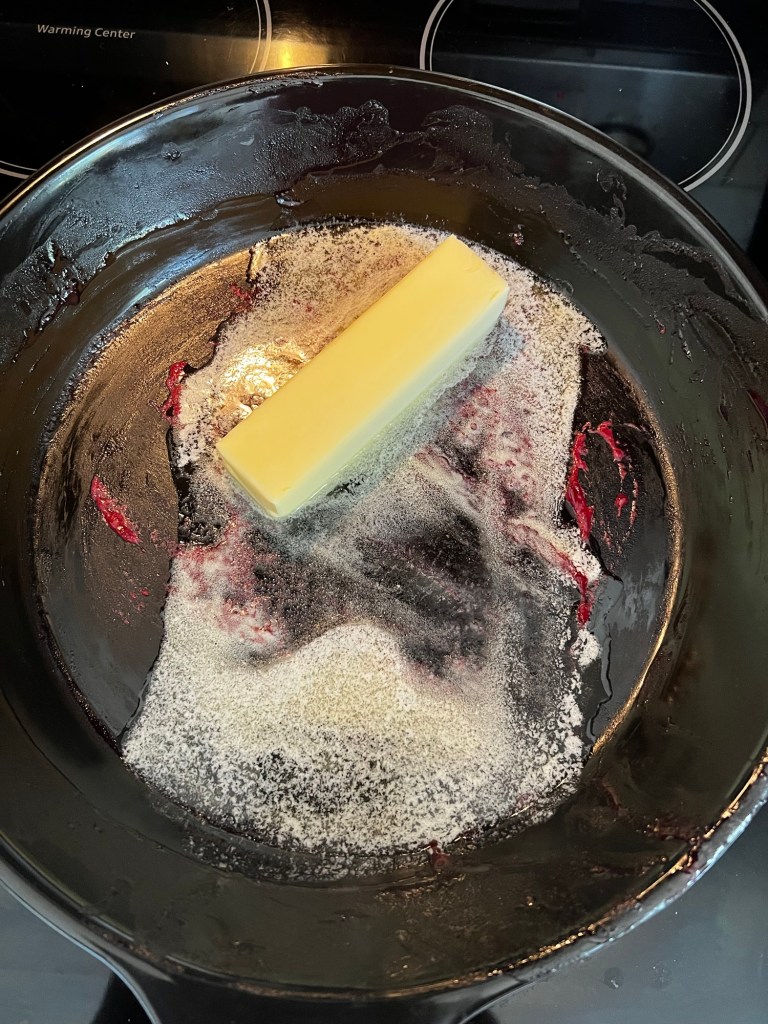 Butter melting in an Xtrema skillet on the stove