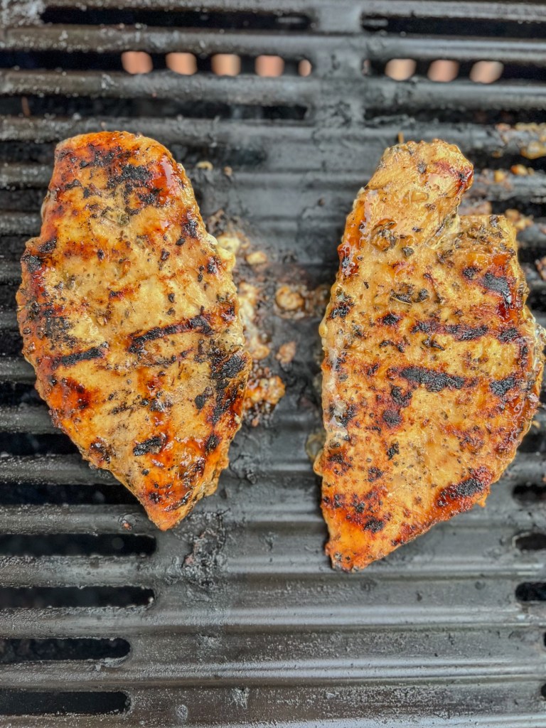 Chicken breast on the grill