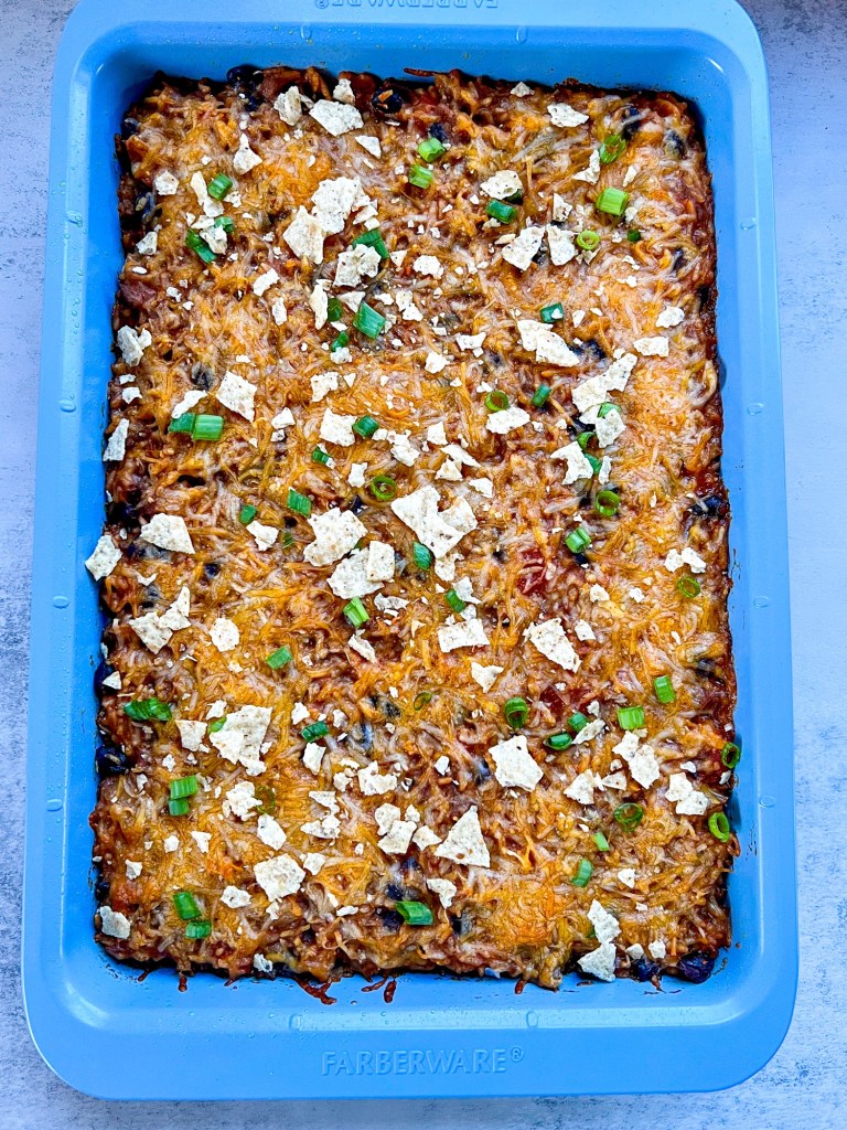 Burrito bake after just getting removed from the oven