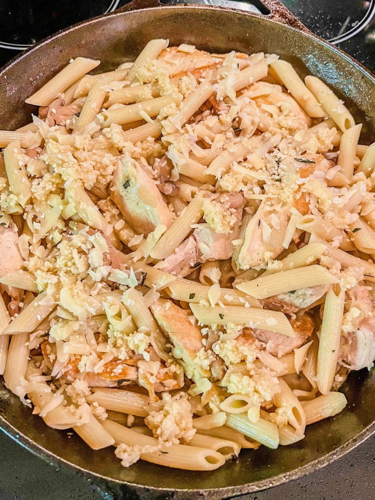 Chicken Marsala Bake before going into the oven
