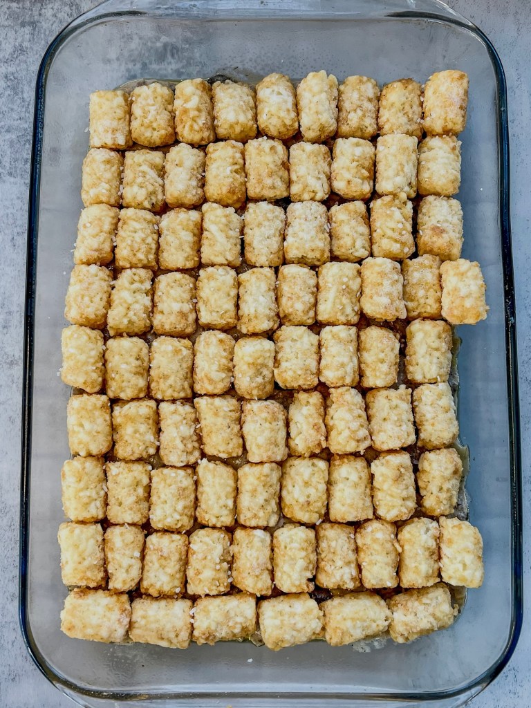 Hotdish just before going into the oven