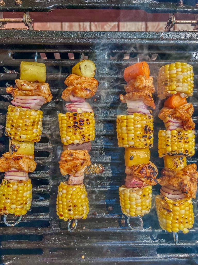 Chicken stewers on the grill